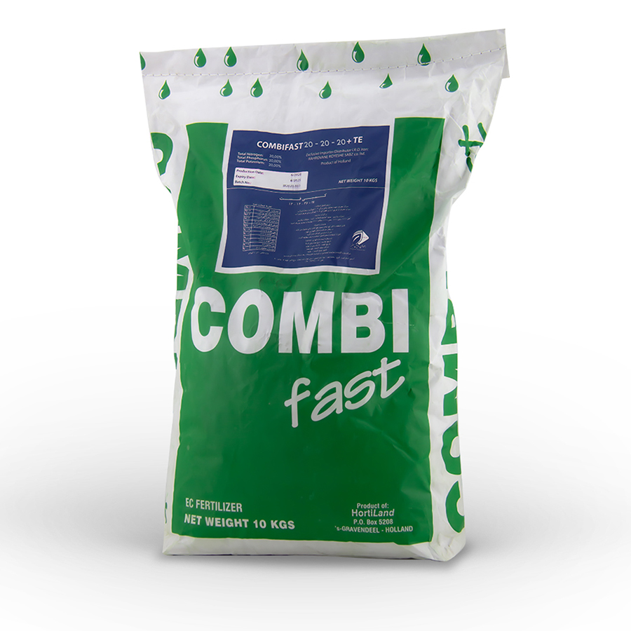 کود کامل پودری 20-20-20+TE کمبی فست هلند